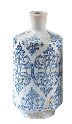 Terracotta Vase with Pattern, 3 Styles