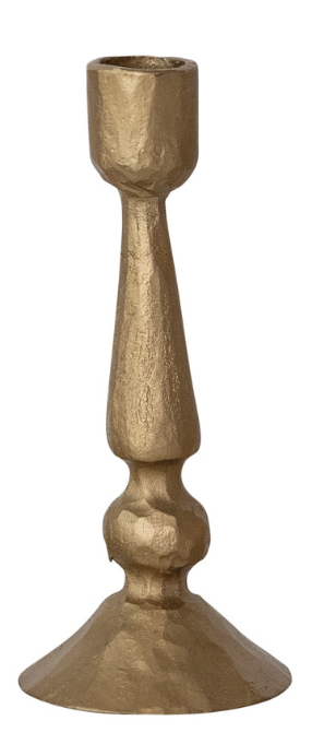 Hand-Forged Metal Taper Holder, Antique Gold Finish, 4 Styles