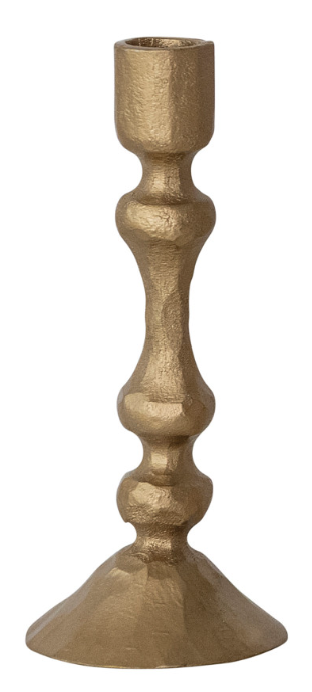 Hand-Forged Metal Taper Holder, Antique Gold Finish, 4 Styles
