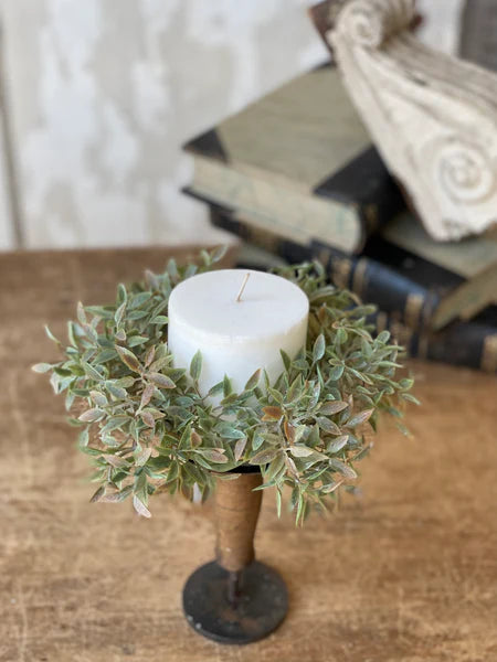 Shiloh Leaves Candle Ring | 6"
