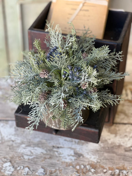 Siberian Cypress Half Sphere | Blue