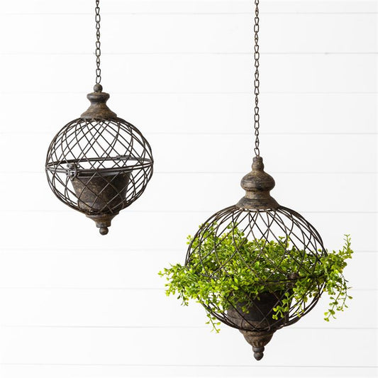 Sphere Hanging Planter - SET