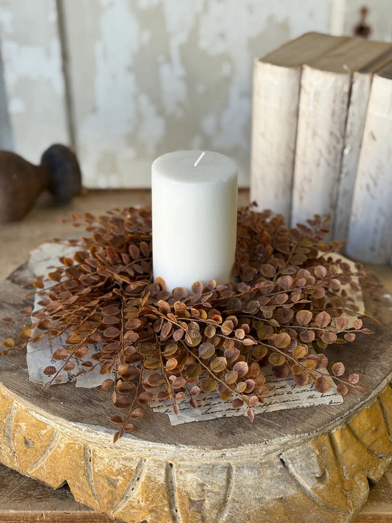 Cider Leaves Candle Ring | 12"