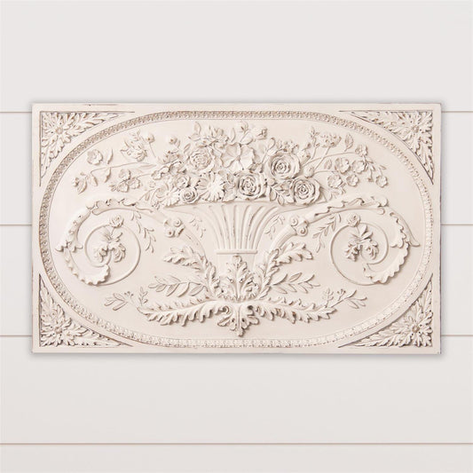 Architectural Floral Vase Wall Decor