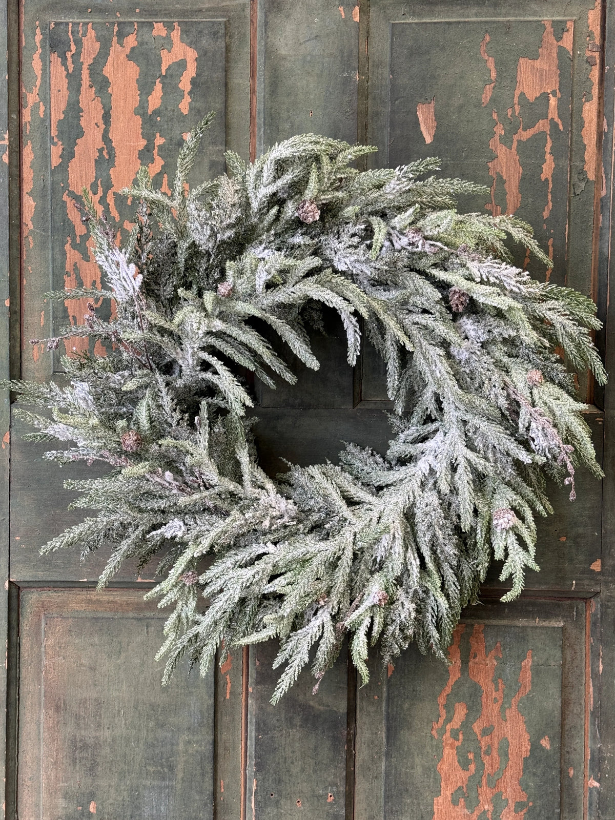 Snowdrift Norfolk Pine Wreath | 24"