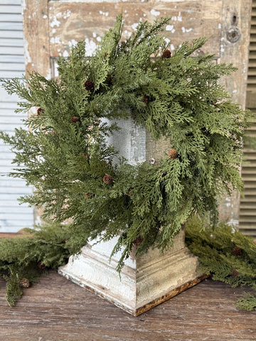 Sentiment Cedar Wreath | 24"