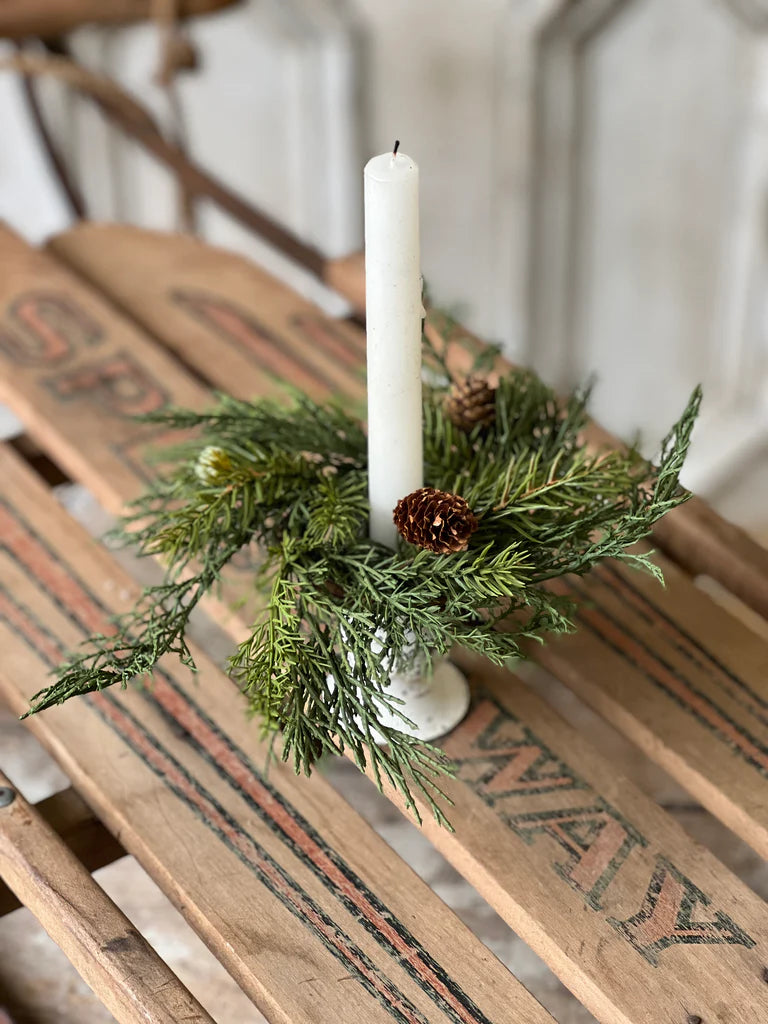 Telluride Spruce Candle Ring | 8"
