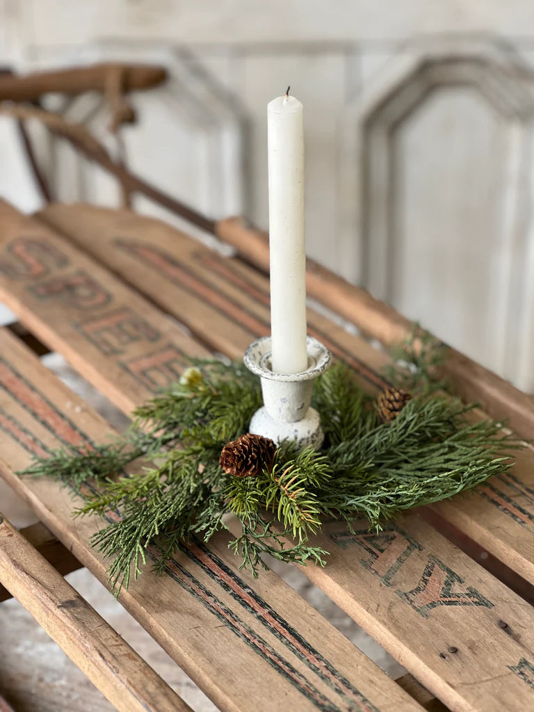 Telluride Spruce Candle Ring | 8"