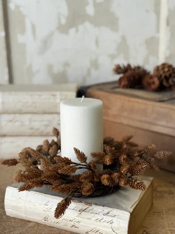 Plethora Pinecones Candle Ring | 14"