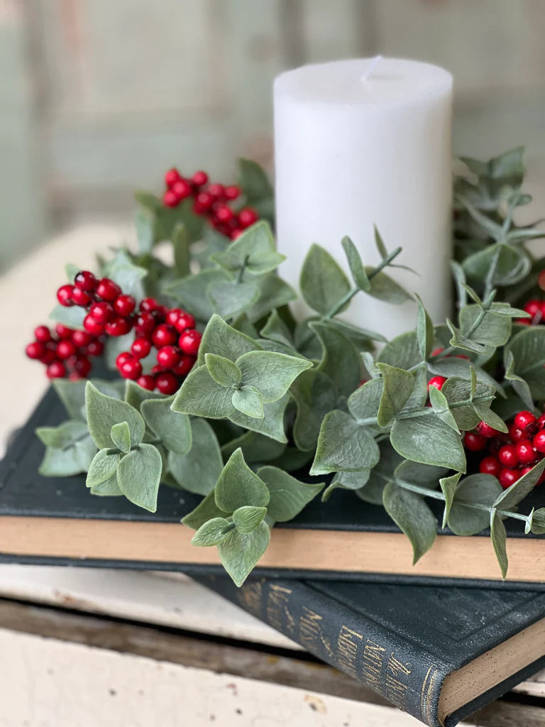 Yuletide Eucalyptus Candle Ring