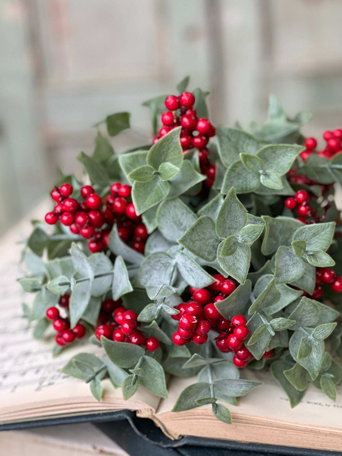 Yuletide Eucalyptus Half Sphere