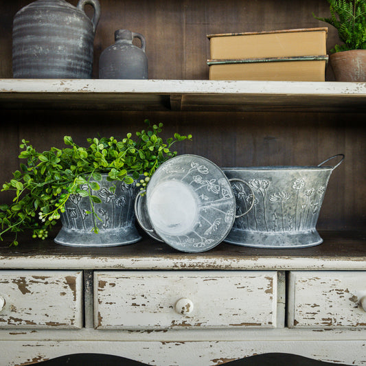Two Handle Flower Buckets