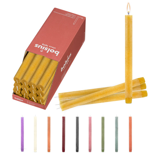 Rustic Taper Candles | Honeycomb Yellow | 10.5"