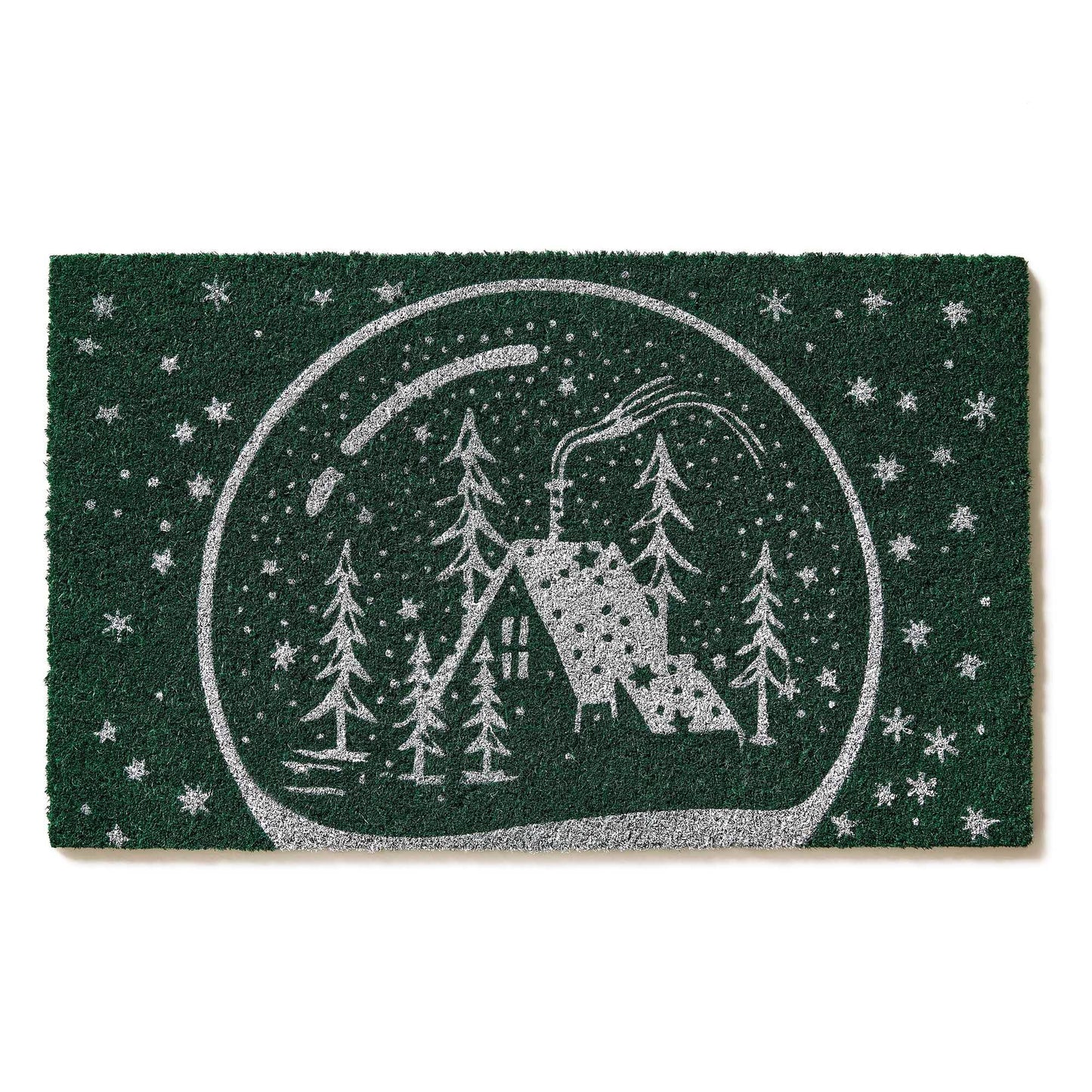 Snow Globe Magic Coir Doormat