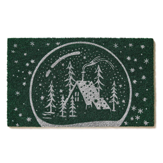 Snow Globe Magic Coir Doormat