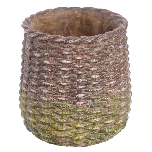 Cement Planter | Green Rust