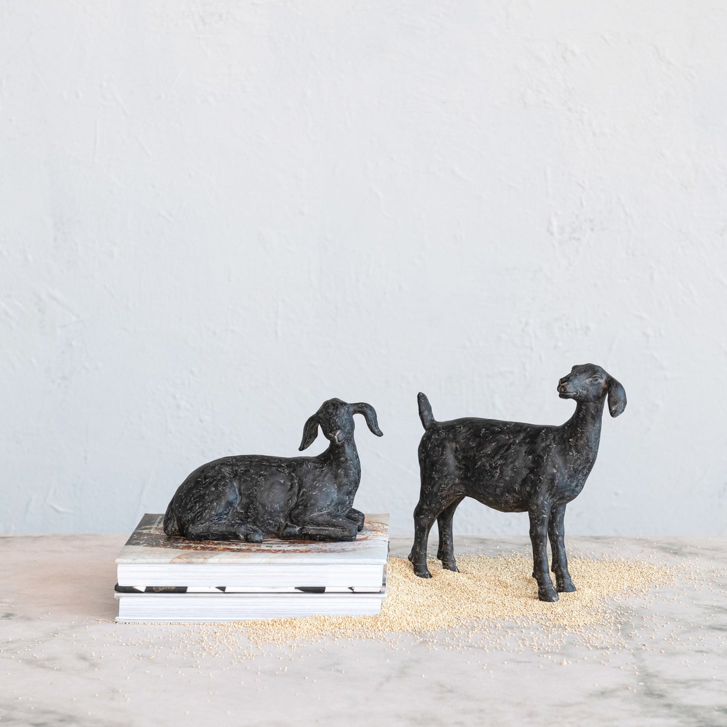 Standing Goat w/Cast Iron Finish
