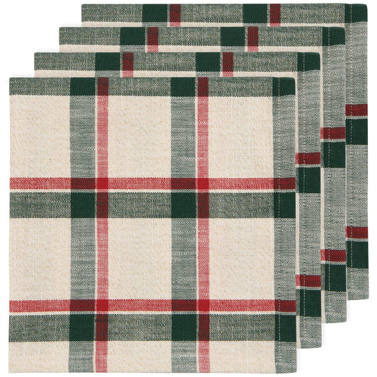 Noel Plaid Christmas Napkins