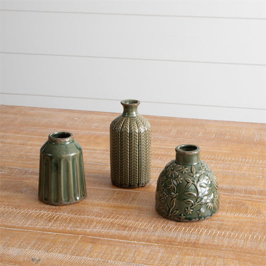 Green Vases