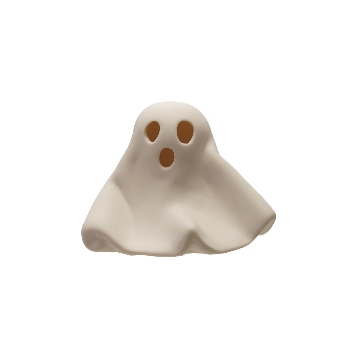 Stoneware Ghost w LED Light, White