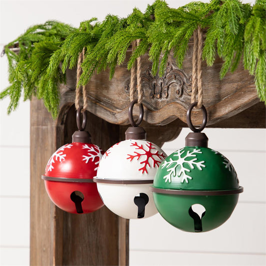 Metal Bells | Red, Green, White