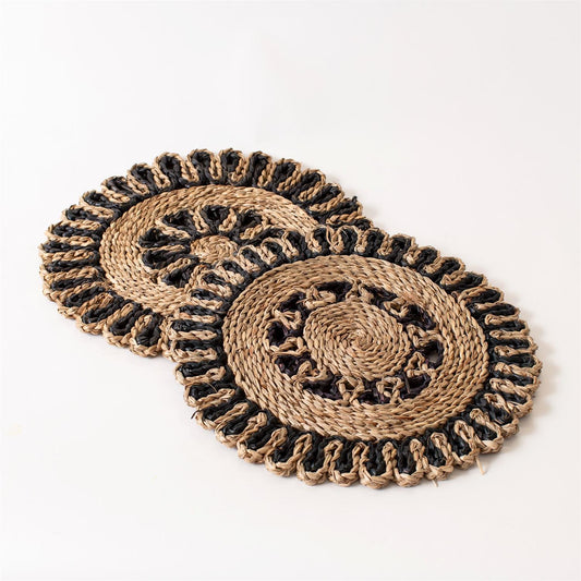 Rosette Seagrass Natural And Black