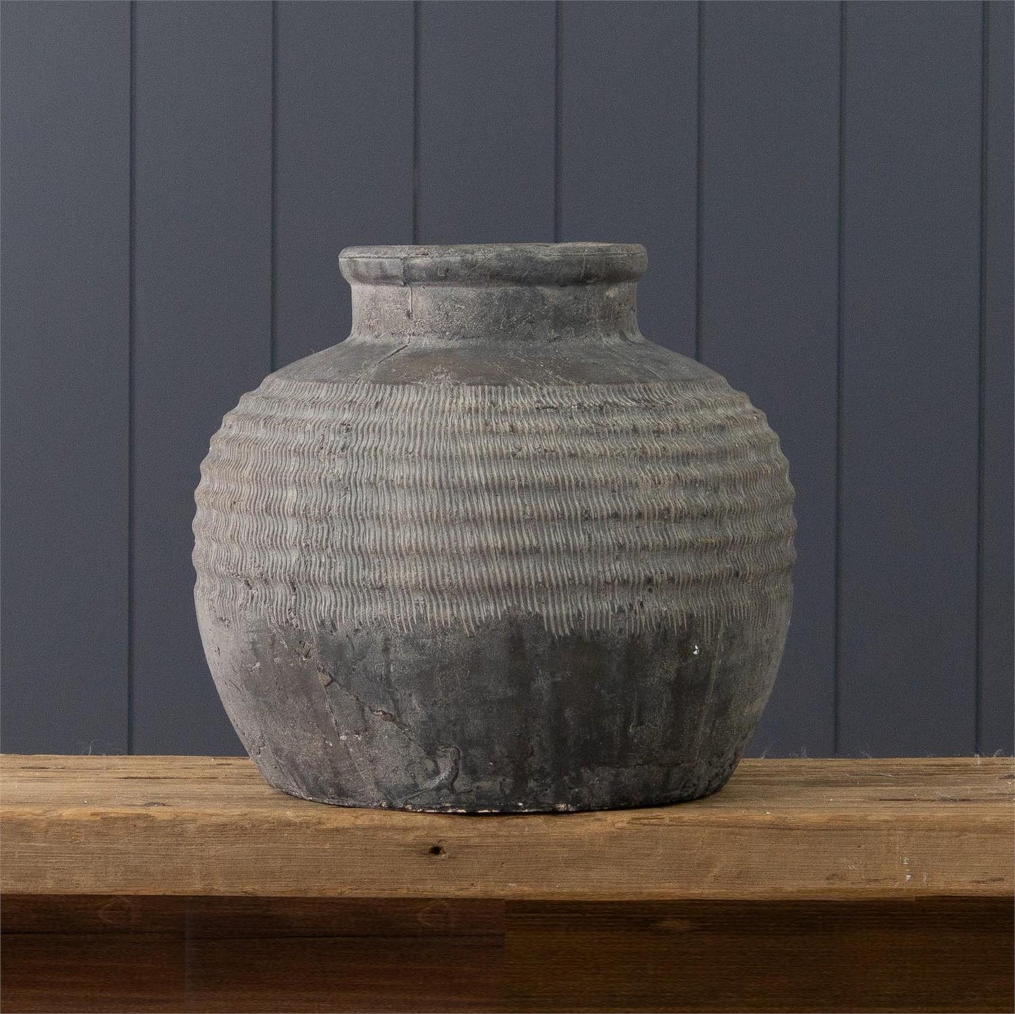 Round Terracotte Vase